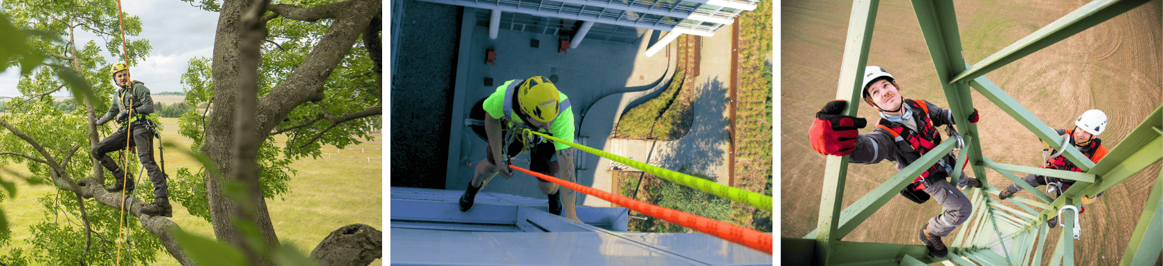 TENDON static ropes and personal safety equipment for  safe work.