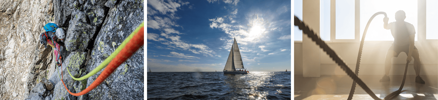 TENDON climbing ropes, ropes for water sports, gliders, fitness...