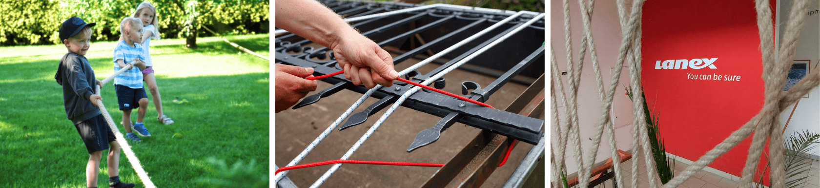 Rope, string, cord, halters, twine for the garden, workshop and home.